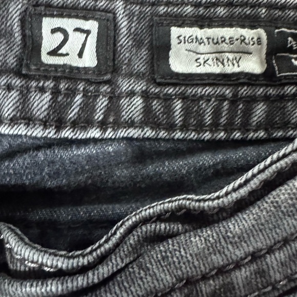 Miss Me Women's Charcoal signature rise  skinny Jeans 27 - Picture 6 of 8